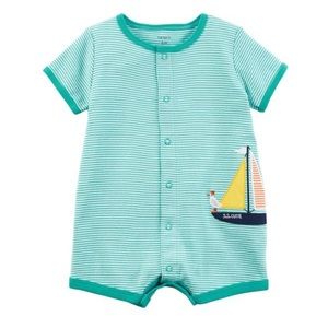 Carter’s Snap-Up Cotton Romper in Sailboat